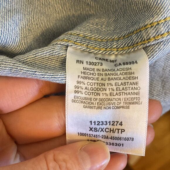 Lee Sleeveless Light Denim Mini Dress Size XS - Picture 11 of 14